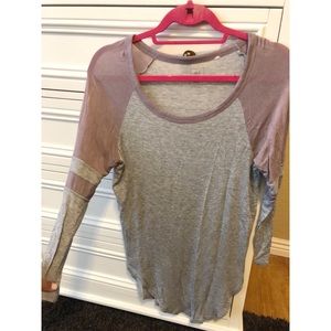 Pac Sun “ME TO WE” Long sleeve Baseball Top